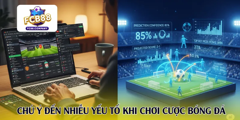 Chú ý đến nhiều yếu tố khi chơi cược bóng đá