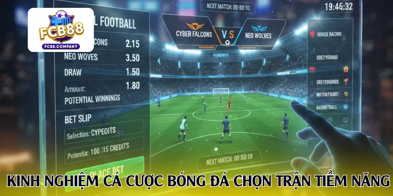 Kinh nghiệm cá cược bóng đá chọn trận tiềm năng